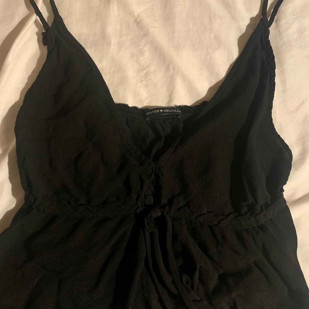 Brandy black crop top